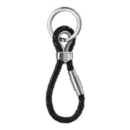 Porte Clef Thabora Charms Fermoir Aimanté Et Visse Cuir Bovin Noir