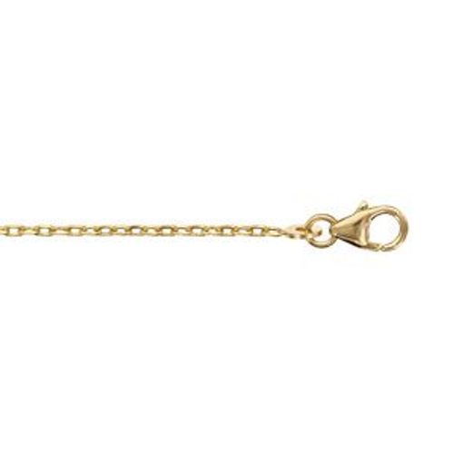 Chaîne Forcat 1.6mm 60cm Plaqué Or