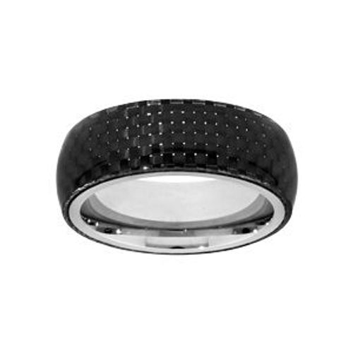 Bague Acier Et Carbone