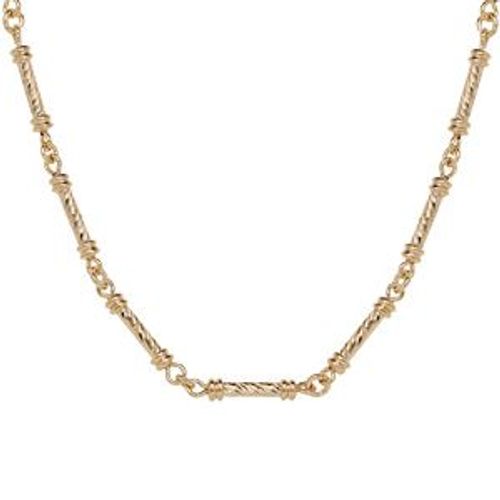 Collier Plaqué Or Avec Baguette 40+5cm
