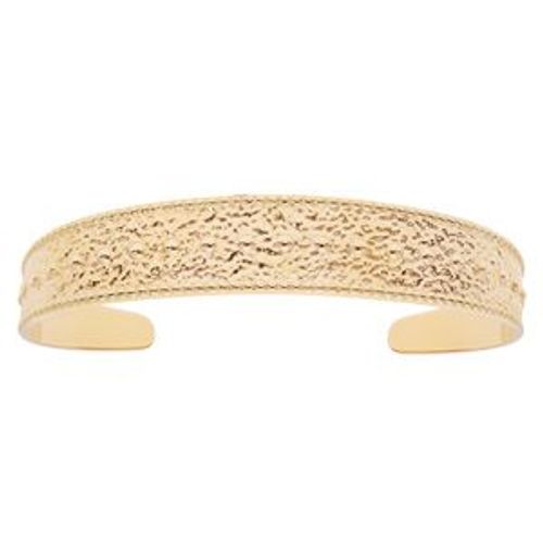 Bracelet Jonc Acier Et Pvd Jaune 60*50mm