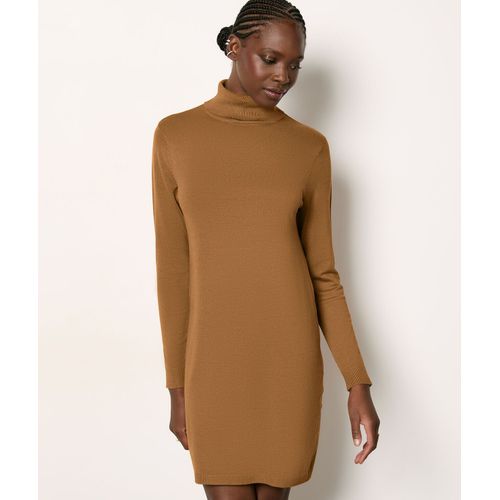 Robe Pull Col Roulé - Criss - M - Camel - Femme - Etam