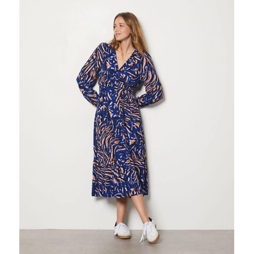 Robe Longue Imprimée - Joani Imp - Xs - Marine - Femme - Etam