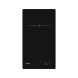 Plaque de cuisson vitrocéramique 2 plaques Sharp KH-3V19NT0K - Niche - largeur : 27 cm - profondeur : 49 cm - noir