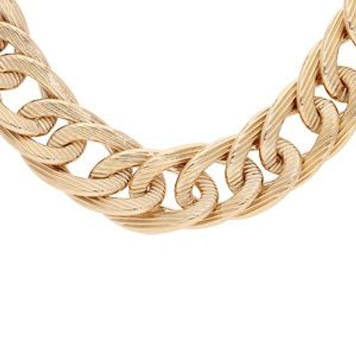Collier Doré Maille Avec Cataphorese 47+3cm
