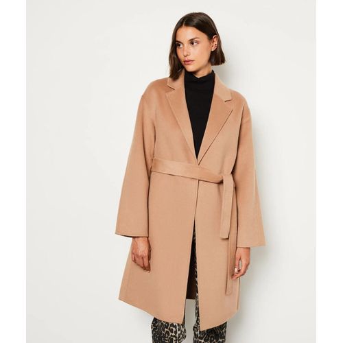 Manteau Long Ceinturé Avec Laine - Lawrence - L - Cannelle - Femme - Etam