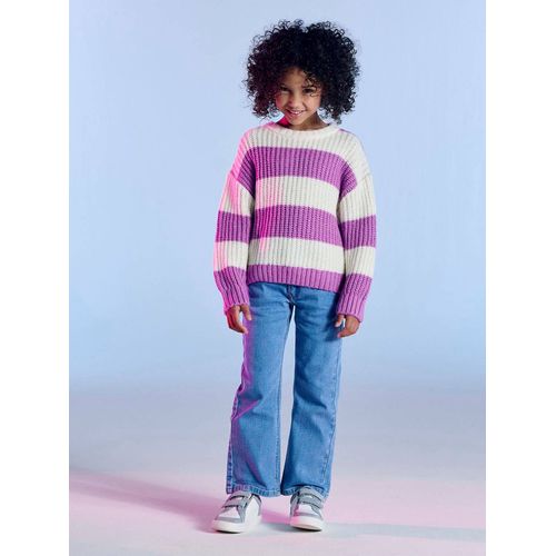 Jean Évasé Fille Bleu Moyen