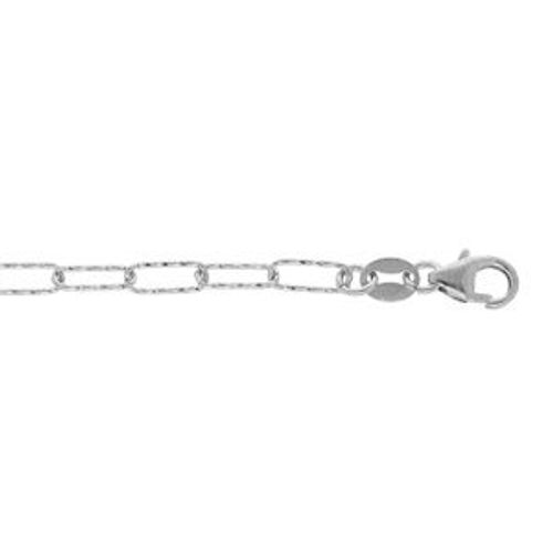 Bracelet Argent Rhodié Diamanté 16+3cm