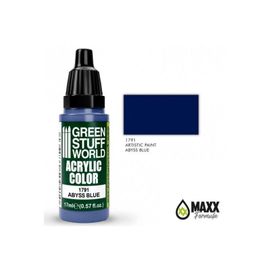 Green Stuff World  Acrylic Color Paint Abyss Blue 1791 For Models And Miniatures