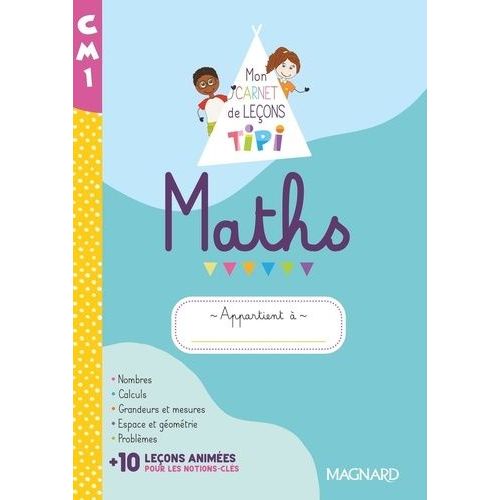 Maths Cm1 - Mon Carnet De Leçons Tipi