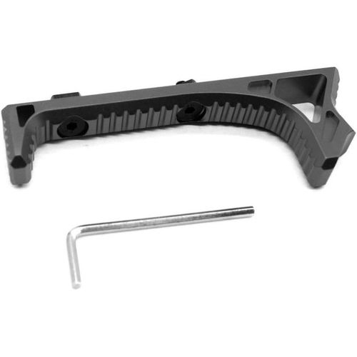Trirock Black Tactical Aluminum Link Curved Angled Hand Stop Fits M-Lok Handguard Rail System