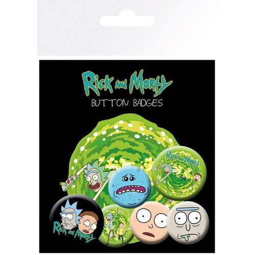 Gb Eye - Rick And Morty Pack De Badges Personnages