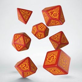 Ensemble De Dés Rouges Et Orange Dragon Slayer