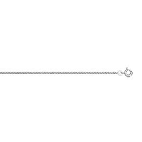 Chaîne Gourmette 1.8mm 42cm Argent Rhodié