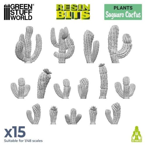 Green Staff World Gswd-11615 Non-Scale 3d Print Set Saguaro Cactus 3d Printer Kit