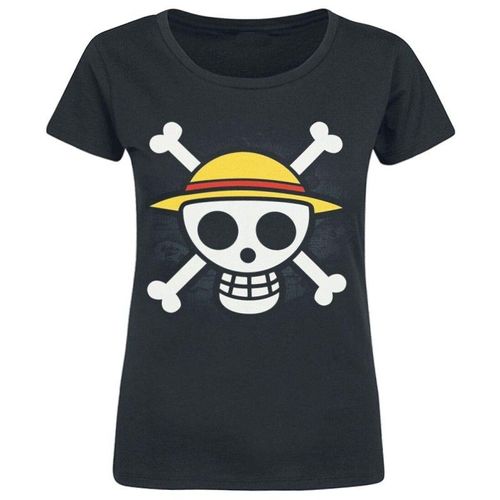 Abystyle Skull With Map T-Shirt Pour Femme Noir Taille L