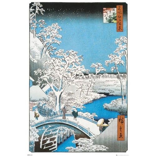 Gb Eye Hiroshige The Drum Bridge Maxi Poster 61 X 91,5 Cm