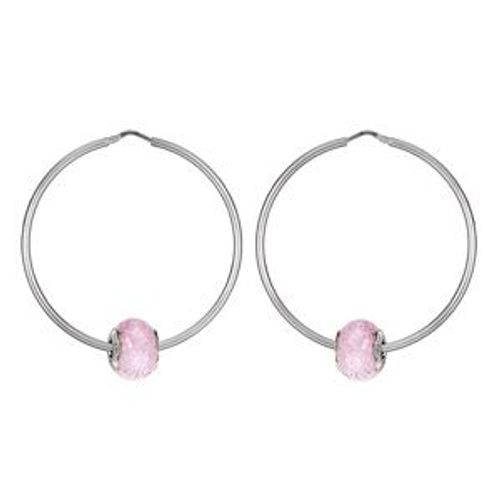 Créoles Charms Création Rose Délicatesse