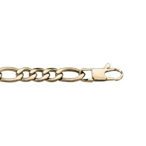 Bracelet Acier Et Pvd Jaune 1+3 6mm 21cm