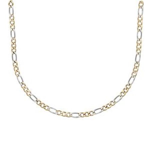 Collier Acier Et Pvd Bicolore 1+3 5mm 50cm