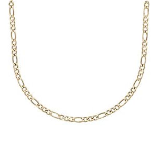 Collier Acier Et Pvd Jaune 1+3 5mm 50cm
