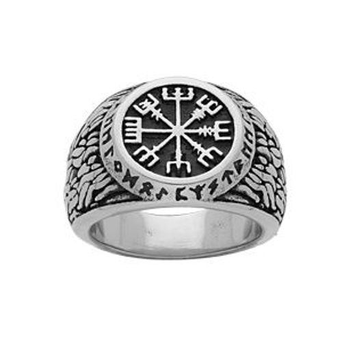 Bague Acier Viking