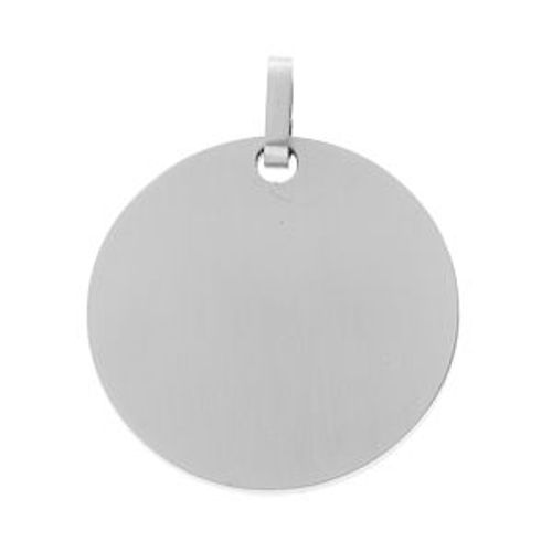 Pendentif Acier Lisse Grand Modèle 30mm À Graver