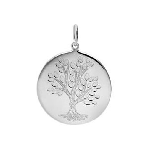 Pendentif Argent Platiné Arbre De Vie 20mm
