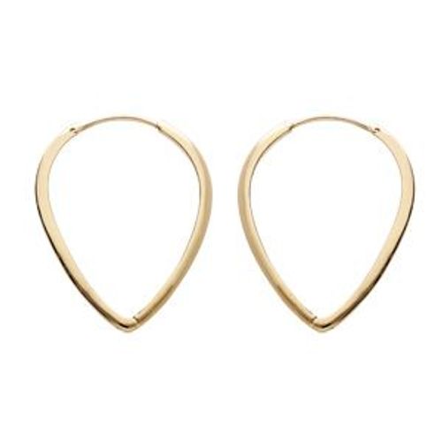 Boucles D'oreilles Plaqué Or Articulée Forme Goutte