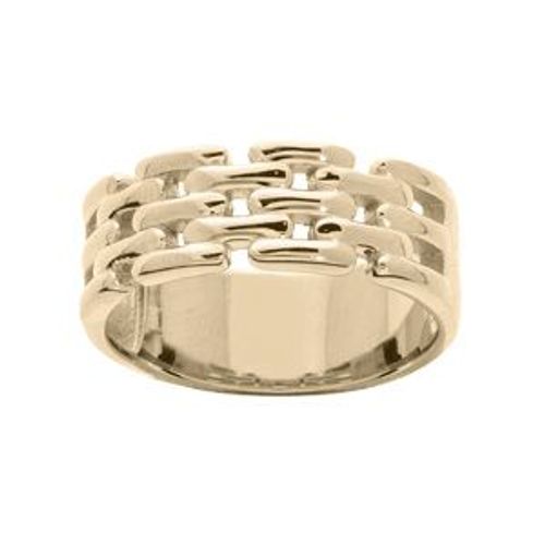 Bague Plaqué Or Forme Géometrique