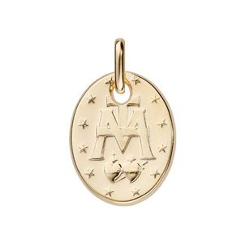 Pendentif Plaqué Or Mate Ovale