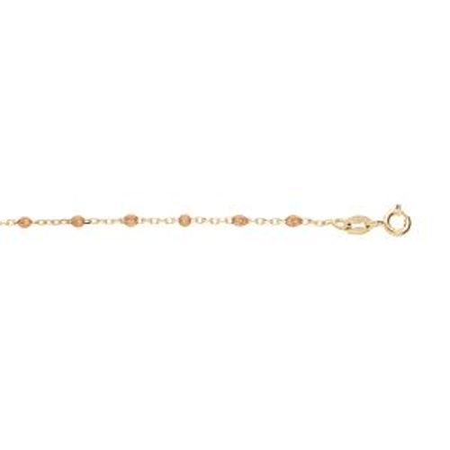 Bracelet Argent Et Dorure Jaune Olives Résine Orange Transparent 15+3cm