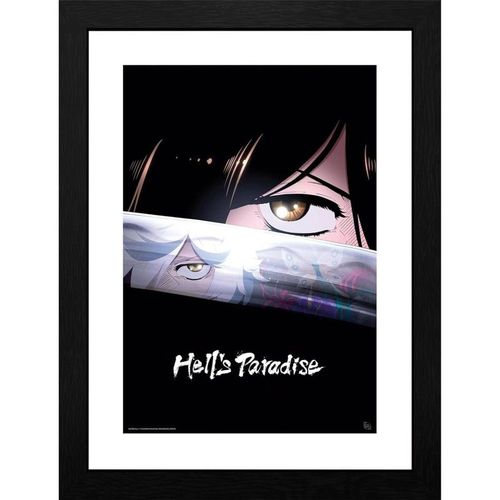 Gb Eye - Hell's Paradise Tirage Encadré Teaser Art S1