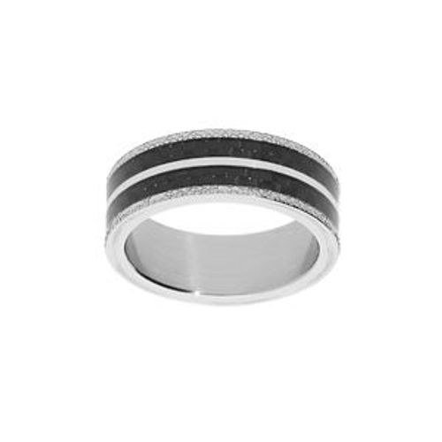 Bague Acier Et Carbone