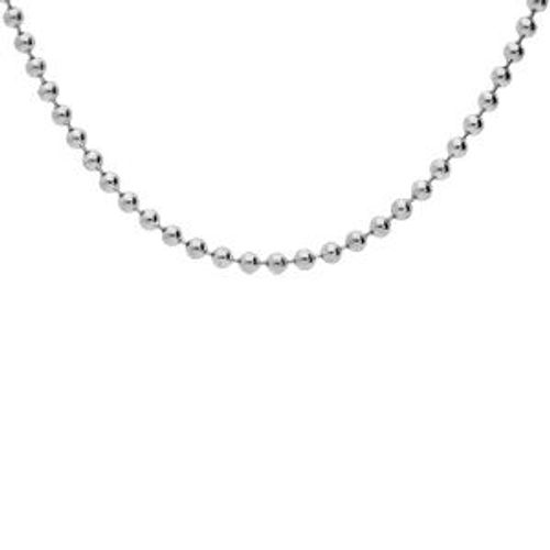 Collier Argent Rhodié Boules 2.2mm 50cm