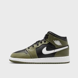 Jordan Air 1 Mid (Gs) Unisex Retro Vert Taille 38.5 Chaussures