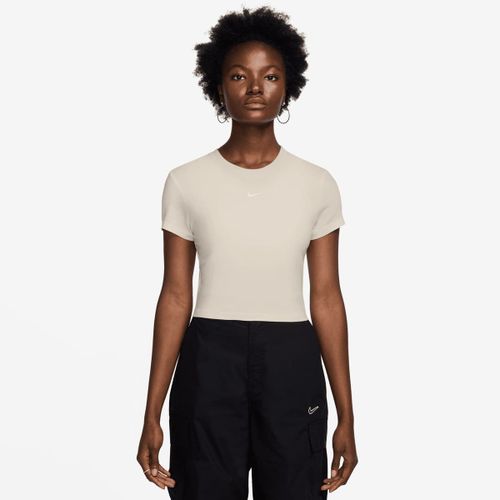 Nike Sportswear Chill Knit Crop Femme T-Shirts & Polos Beige Taille S Vêtements