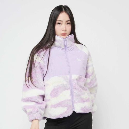 Karl Kani Chest Signature Teddy Block Trackjacket Femme Vestes De Mi-Saison Pourpre Taille Xs Vêtements