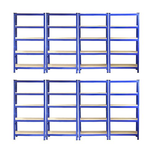 8 X Monster Racking T-Rax Rayonnage Étagère Robuste, Bleu, 75cm L, 30cm P