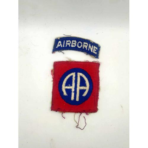 Militaria-Ww2-Usa-Patch-82e Division Aéroportée-Original (Facture)-Be