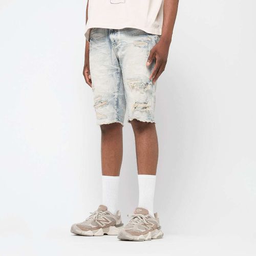 Smoke Rise Rip & Repair Denim Shorts Homme Bleu Taille 30 Vêtements