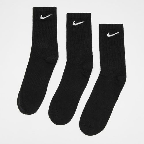 Nike 3 Pack - Sportswear Everyday Essential Crew Socks Unisex Chaussettes Noir Taille 46-50 Vêtements