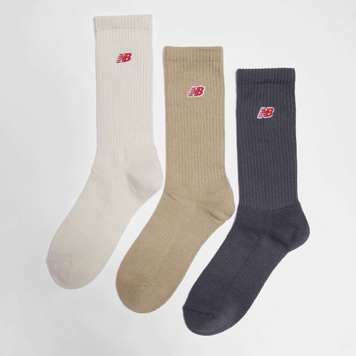 New Balance 3 Pack - Essential Cushioned Crew Socks Unisex Chaussettes Multicolore Taille 35-38 Vêtements