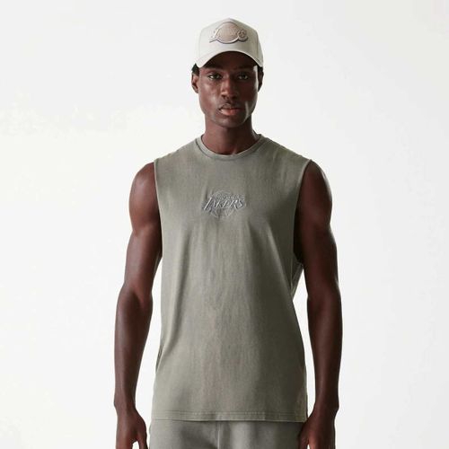 New Era Nba Los Angeles Lakers Washed Tanktop Homme Débardeurs Gris Taille M Vêtements
