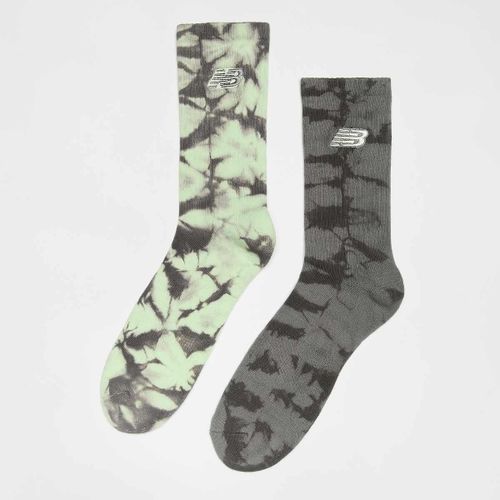 New Balance 2 Pack - Tie Dye Midcalf Socks Unisex Chaussettes Multicolore Taille 39-42 Vêtements
