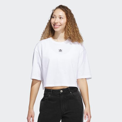 Adidas Originals Essentials Crop T-Shirt Femme T-Shirts & Polos Blanc Taille Xs Vêtements