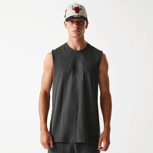 New Era Nba Chicago Bulls Washed Tanktop Homme Débardeurs Gris Taille S Vêtements