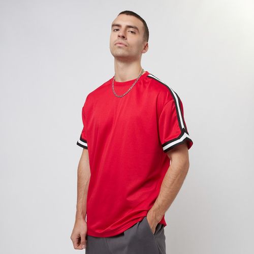 Urban Classics Oversized Stripes Mesh Tee Homme T-Shirts & Polos Rouge Taille M Vêtements