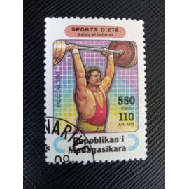 Timbre Madagascar Y T 1362 Sports D'Été - Haltérophilie 1994 (010609 )