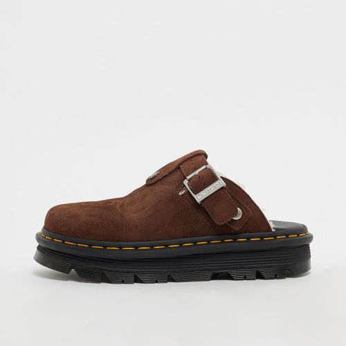 Dr. Martens Zeb Zag Mule Wl Dark Brown Bronx Suede Femme Claquettes & Sandales Brun Taille 37 Chaussures